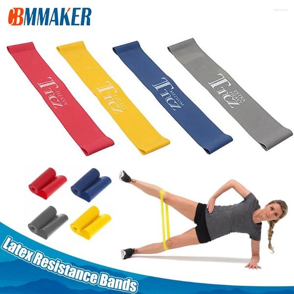 Direnç Bantları Lateks Pilates Elastik Band Fitness Kauçuk 0.45-0.9mm Eğitim Egzersiz Egzersizi Spor Yoga