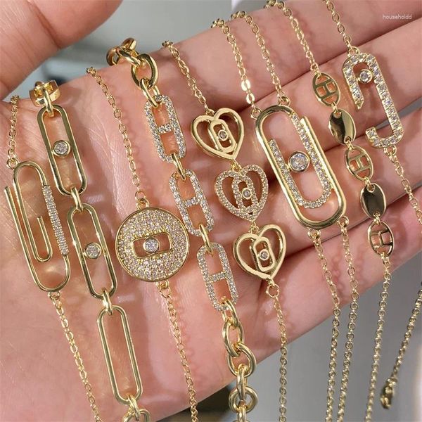 Браслеты со звеньями, классический браслет-цепочка в виде змеи для женщин, трендовые золотые цветные блестящие циркониевые кубинские регулируемые браслеты, медные роскошные ювелирные изделия, подарок