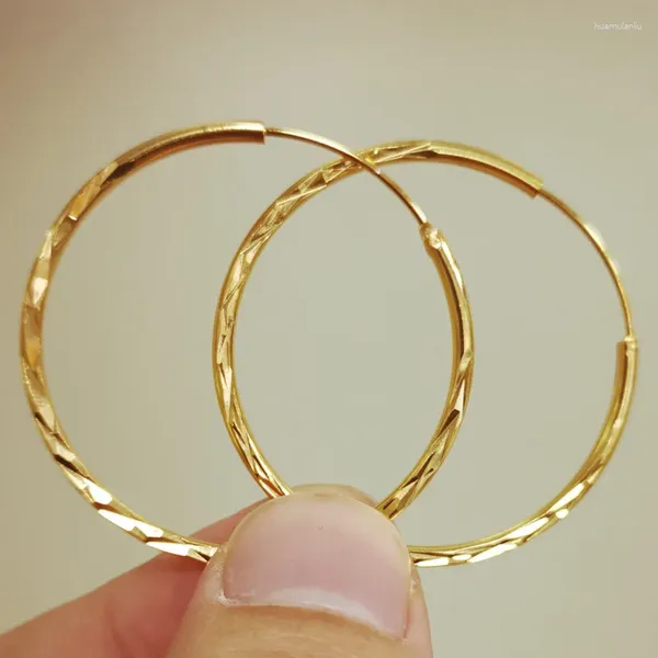 Brincos de parafuso prisioneiro acessórios banhado a ouro diâmetro geométrico côncavo convexo orelhas de beleza feminina