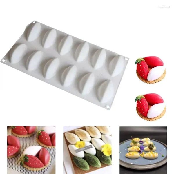 Moldes de cozimento panelas de silicone para muffins de pastelaria barras de doces quenelle formas moldes bolo mousse chocolate fondant ferramentas de decoração