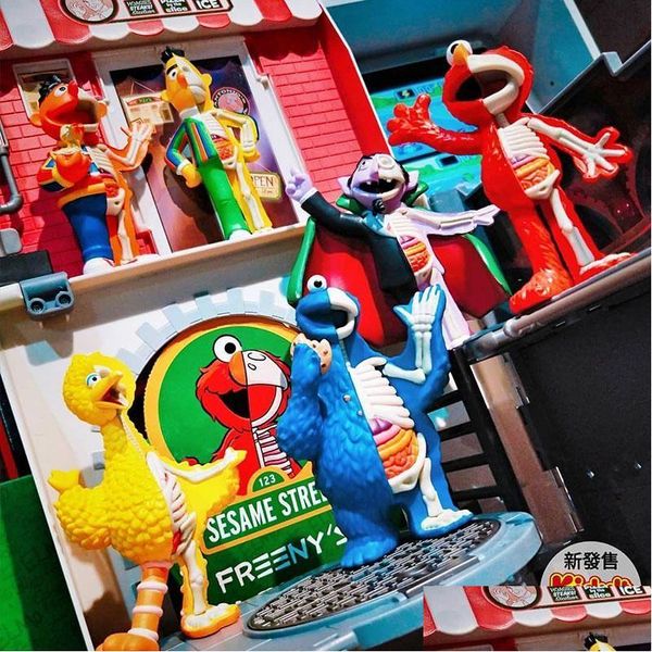 Jogos de filmes Sesame Street Blind Box Semi-Anatômico Boneca Maré Limitada Jogar Ornamentos Feitos à Mão Modelo Brinquedo Poderoso Jaxx Drop Delivery T Dhyfo