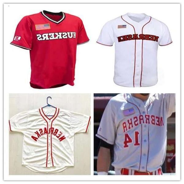 2019 Personalizado Nebraska Cornhuskers College Baseball Jerseys 4 Alex Gordon 2 Jaxon Hallmark Cinza Branco Vermelho Costurado Qualquer Número Nome NCAA Jer High