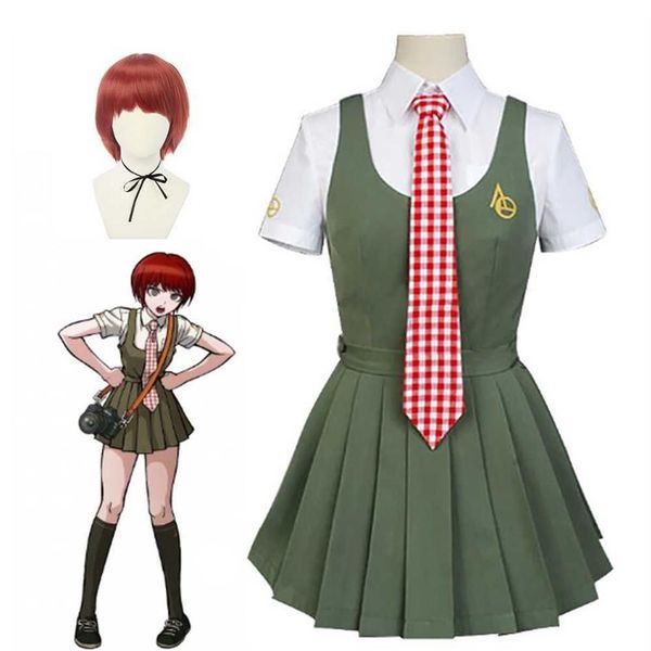 Anime Women Dress Danganronpa Girls Koizumi Mahiru Costumi cosplay uniformi Q0821270e