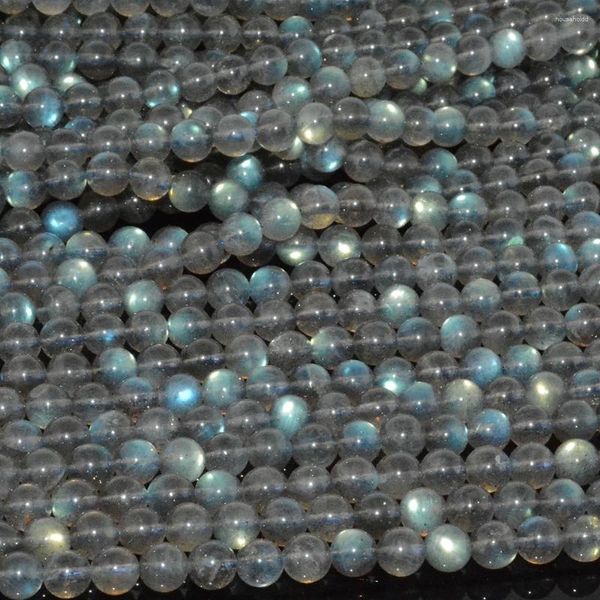 Pietre preziose sciolte Perle rotonde di labradorite naturale 6,5 mm Forte flash