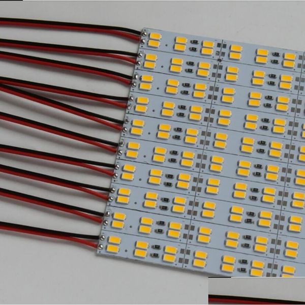 LED-Leistenleuchten, DC 12 V, 50 cm, Licht Smd5630, 72 LEDs, harter Streifen, kaltweiß, zweireihig, Aluminium, starr, nicht wasserdicht, Drop-Lieferung, Lighti Dhuzc