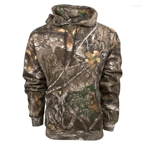 Herren Hoodies Deer Hunting Camo Graphic Hoodie Für Männer Kleidung 3D Hunter Forest Camouflage Print In Harajuku Mode Y2k Pullover