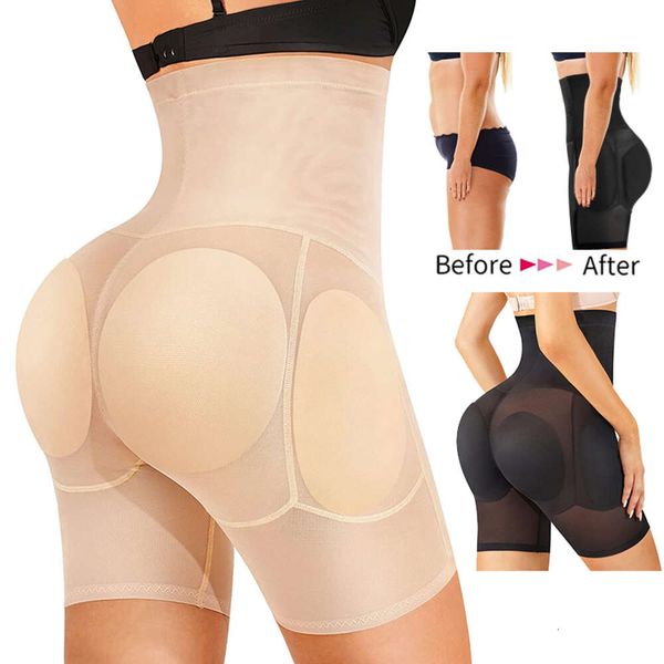 Frauen Hüftpolster Hohe Taille Trainer Shapewear Körper Shaper Gefälschte Ass Steuer Höschen Sexy Butt Lifter Enhancer Booty Oberschenkel Trimmer