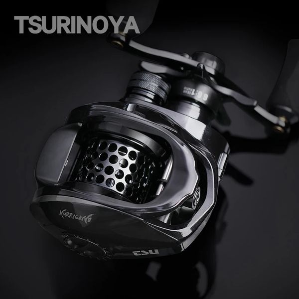 Tsurinoya ultraleve carretel de pesca arremesso furacão 50150 engrenagem bronze versátil 66 1 ultrasuave alta resistência 240119