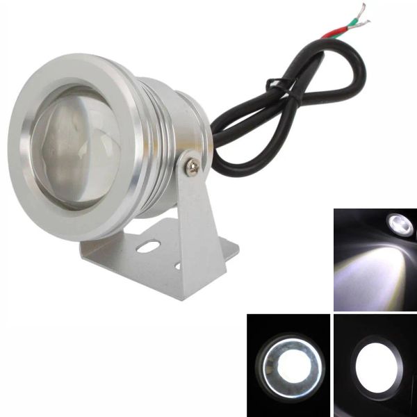 Indoor LED 10W Strahler 900-1000LM 6000-7000K reines weißes Licht Unterwasser Aquarium Pool Brunnen Lampe LL