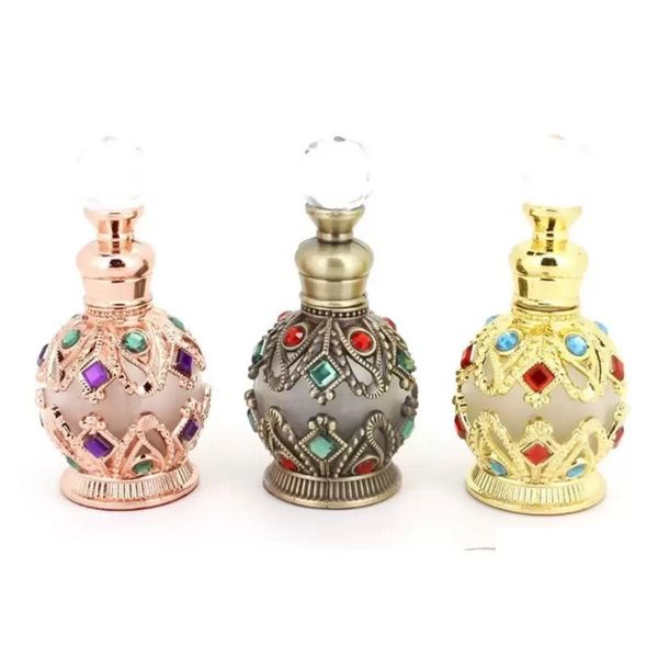 Bottiglie di stoccaggio Barattoli da 15 ml Vintage riutilizzabili in cristallo vuoto per bottiglia Decorazioni per la casa fatte a mano Lady Holiday Gift Fy2948 Bb1203 Dr Dhe1G