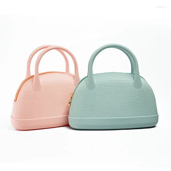 Borse per cosmetici Borsa in silicone Borsa da viaggio media per donna, portatile, impermeabile