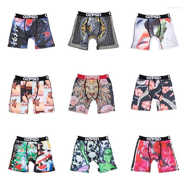 Mutande Intimo uomo sexy Boxer Cueca Mutandine maschili Lingerie Boxer Shorts Boxerbriefs Plus Size O46-O54