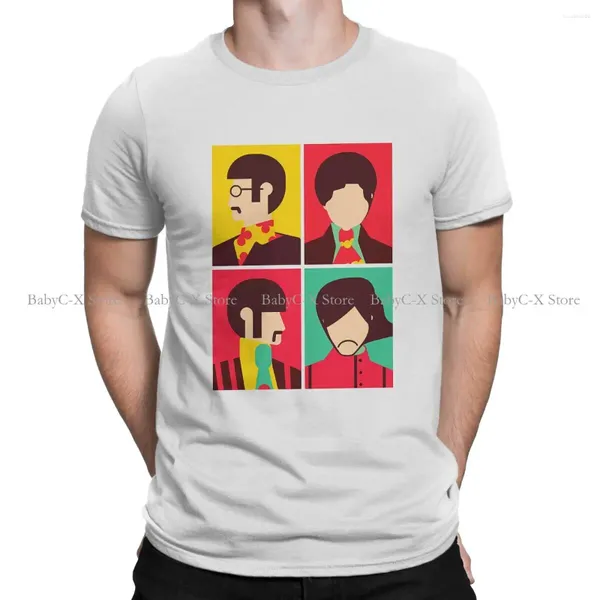 Camisetas masculinas The Beatle Band Camisetas Fab Four Print Shirt Hipster Tops