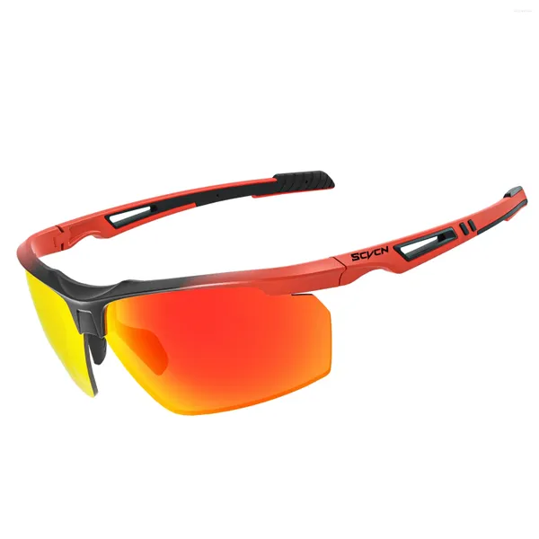 Outdoor Eyewear SCVCN Sport polarisierte Sonnenbrille Männer Frauen Radspuren Brillenstraße Laufen Drehfischereibrille UV400 Schutz