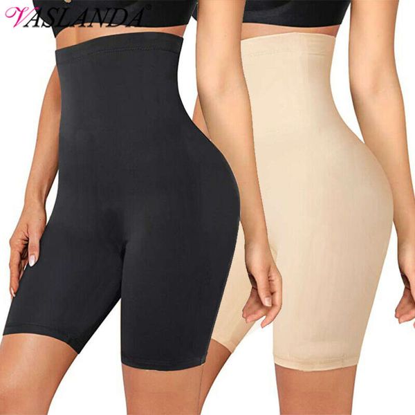 Mulheres shapewear shorts altos barriga emagrecimento corpo shaper cintura trainer bunda levantador sem costura barriga plana calcinha perda de peso