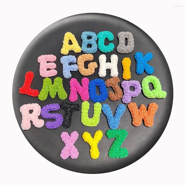 Dekorative Blumen Harz Buchstabe Englisches Alphabet A-Z Flatback Cabochon Passende Handyhülle Dekoration DIY Haarschleifen Mittelzubehör