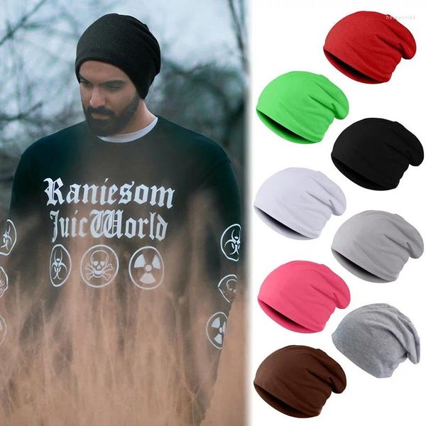 Bola bonés 2024 inverno quente chapéus para mulheres casual empilhamento de malha bonnet homens cor sólida hip hop crânios unisex feminino gorros