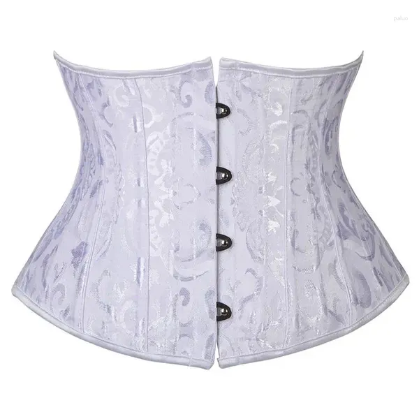 Modeladores femininos 2 cores disponíveis branco preto cintura cincher underbust espartilho