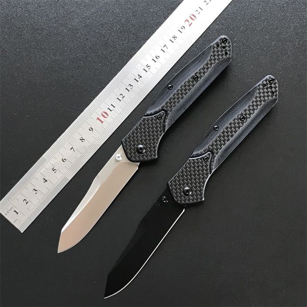 Coltello pieghevole da esterno 940 Manico in fibra di carbonio Lama 440C BM Coltelli militari da tasca tattici da pesca e caccia di sicurezza