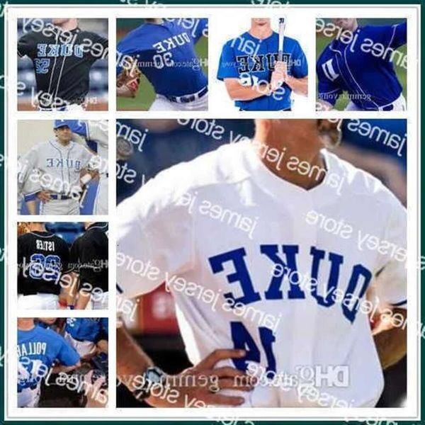 Baseball College Wears Men Custom Duke Blue Devils NCAA College Baseball 3 Chris Crabtree 7 Marcus Stroman 9 Griffin Conine 13 Ryan Giorno 3 Alto 1