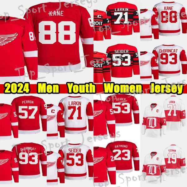 Patrick Kane Hockey''red'''Wings''debrincat Dylan Larkin Moritz Seider David Perron Gordie Howe Steve Yzerman Lucas Raymond Custom Men Youth Women Women s Personalized Jersey