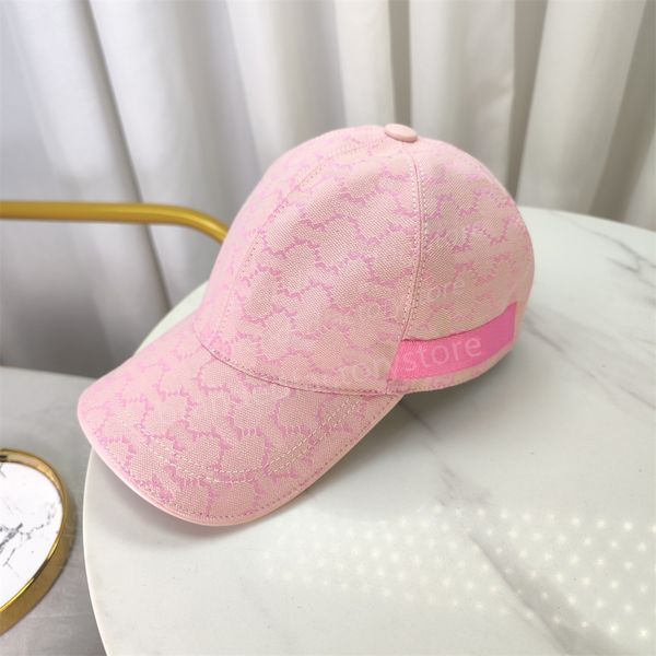 cappello da baseball da uomo di design donna per la moda snapback di lusso Golf berretto da sole Lettera ricamo tela parasole estiva Cappello da camion rosa regolabile di alta qualità