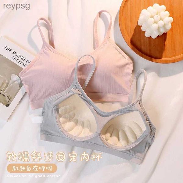 BHs Taille Bauch Shaper Eis Seide Rückengurt BH Fixierung Cup Maske Weste Unterlage Damen Integrierte Anti Walking Light Wrapping Brust YQ240203