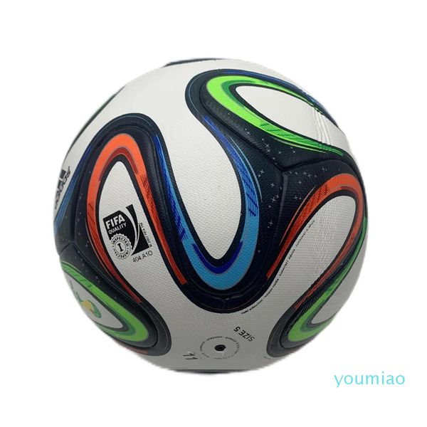 Palloni da calcio all'ingrosso R World Authentic Size 5 Match Materiale impiallacciatura di calcio Jabulani Brazuca