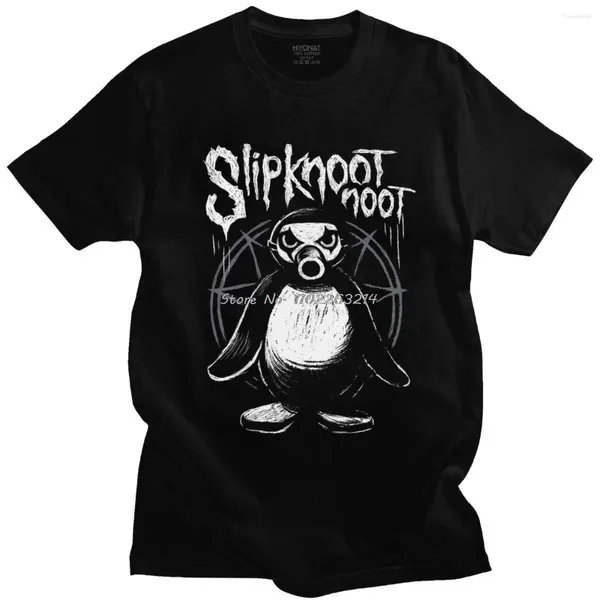 Herren T-Shirts Neuheit Noot Pingu Shirt für Männer Baumwolle Lustige T-Shirts Pinguin Meme Cartoon T-Shirts Kurzarm Casual Tops Kleidung
