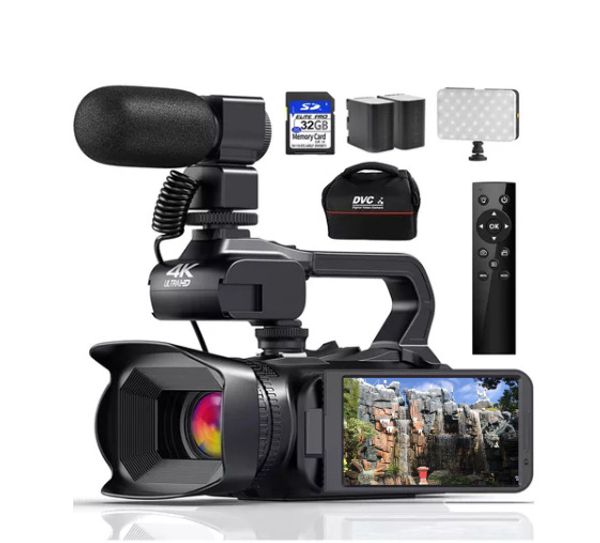 Novo lote inglês transfronteiriço Cross-Mirror Nova câmera digital HD de 64 milhões de câmeras 4K para gravação de vídeo em conferência Máquina multifuncional com pausa