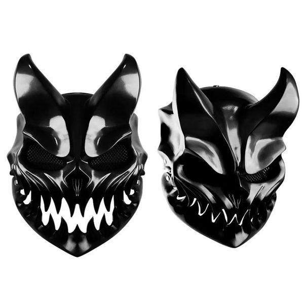 Máscaras de festa Halloween Slaughter para prevalecer máscara Deathmetal Kid of Darkness Demolisher Shikolai Demon Masks Brutal Deaore Cosplay Prop8 Dhqlg