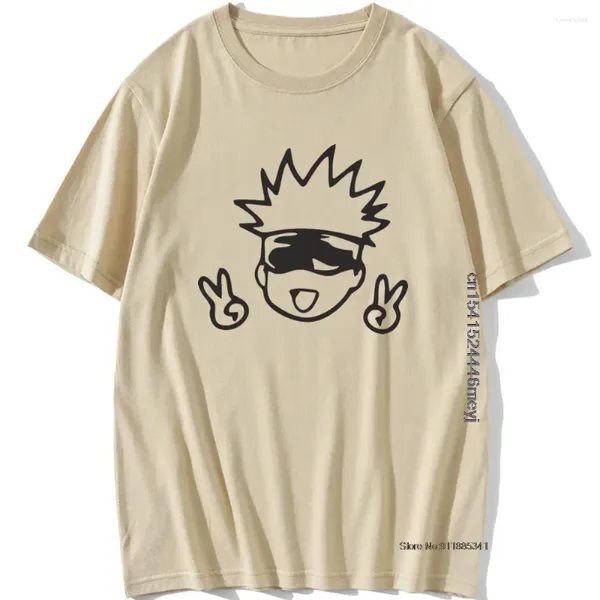 Erkek Tişörtleri Tshirt Manga Japon Anime Jujutsu Kaisen Gömlek Erkekler Komik Gojo Satoru Üstler Yuji Itadori grafik tees serin t-shirt erkek 90'lar