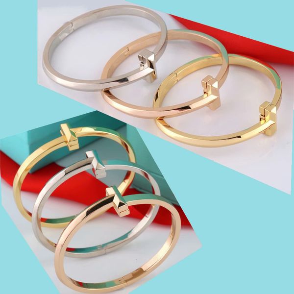 braccialetto placcato oro 18k braccialetto geometria braccialetto 2 stile catena di moda a forma di u braccialetto di lusso braccialetto alfabeto bracciali versatili set di gioielli all'ingrosso regalo