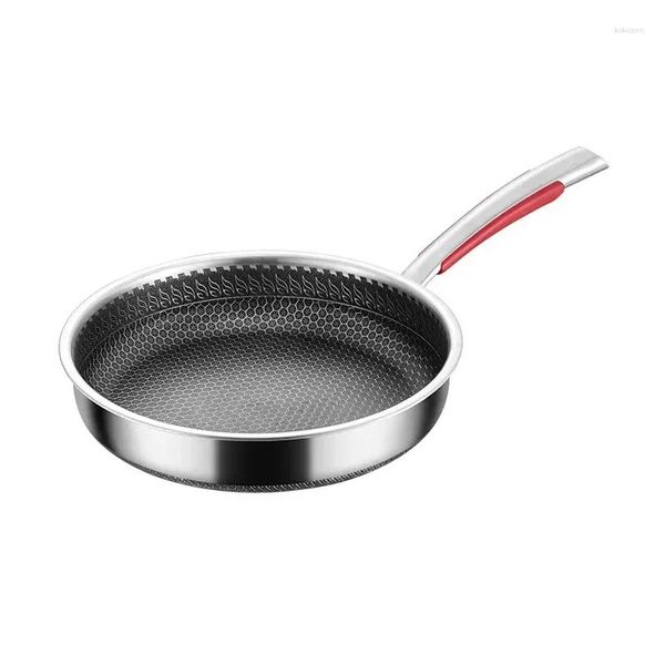 Panelas Pan Aço Inoxidável Bife MTI-Funcional Home Wok Honeycomb Omelete Produtos Panqueca Antiaderente 316 Fritura Drop Delivery Garden Kit OT4CW