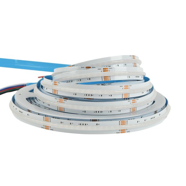 Strisce indirizzabili RGBIC Rainbow Dream Color Smart RGB flessibile COB LED Strip Light Slim 5mm 8mm 12mm DC 5V 160LED