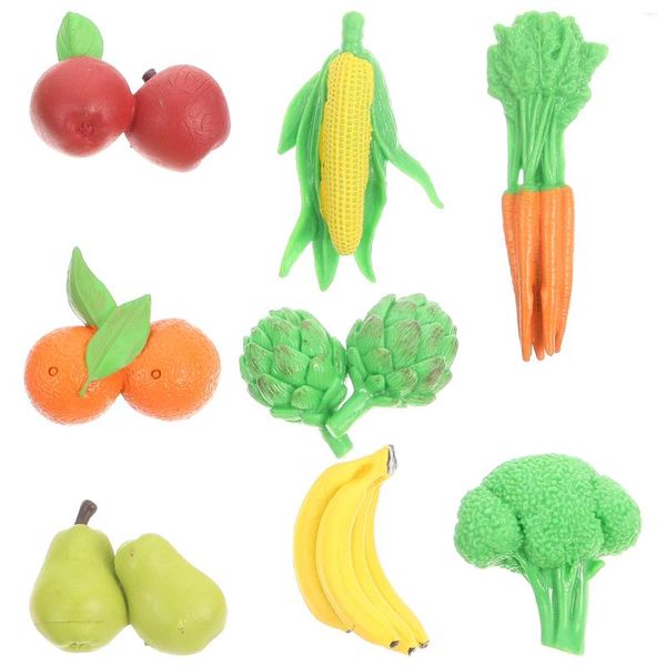 Fiori decorativi Verdure Ornamenti di simulazione Figurine di frutta adorabili Espositori per negozi Modelli di frutta Giocattoli di plastica Bambino