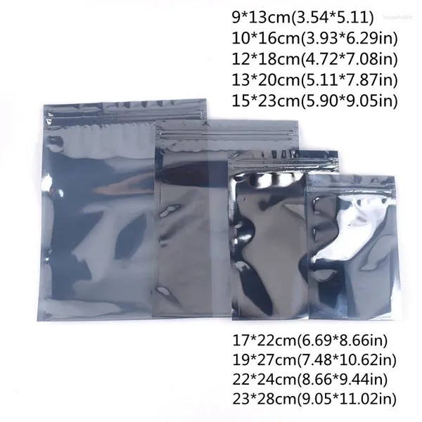 Sacos de armazenamento 20pcs antiestático blindagem zip lock saco instrumento pacote translúcido resealable auto selo acessórios eletrônicos