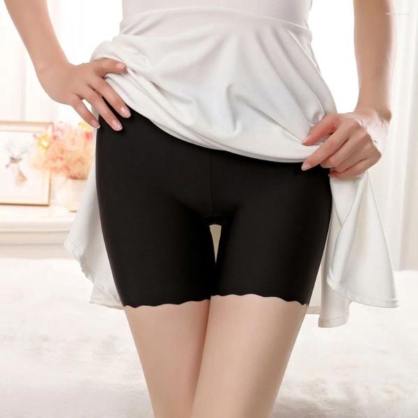 Mutandine da donna Pantaloncini di sicurezza da donna Pantaloncini corti sexy sotto la gonna Morbidi collant traspiranti in seta modale senza cuciture Intimo delicato sulla pelle