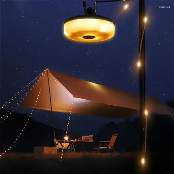 Saiten Outdoor Zelt Bunte Atmosphäre Lichterketten USB Lade LED Camping Licht Wasserdichte Tragbare Verstaubare Beleuchtung Lampe