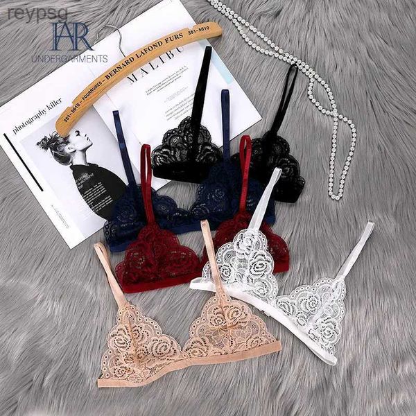 Bras Bras Novas Mulheres Sutiã Fino Sem Almofada No Peito Moda Sexy Lace Lingerie Recorte Voltar Fivela Tubo Top Womens Underwear Roupas de Verão YQ240203