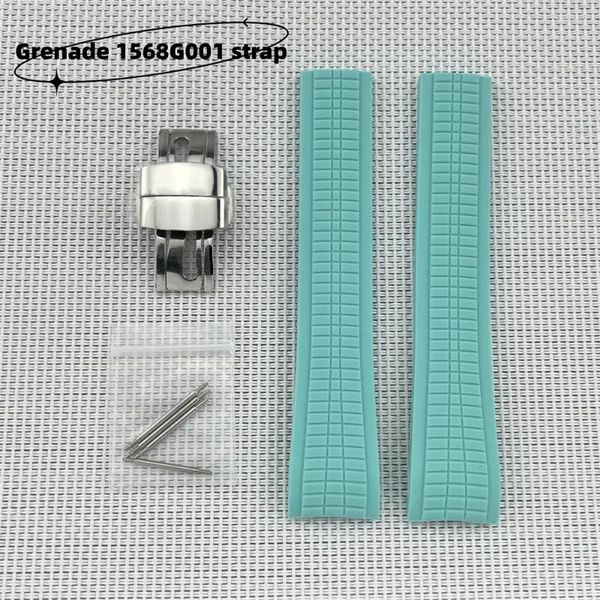 Uhrenarmbänder NH35 Granatengehäuse 1568G Gummiarmband Wasserdicht Modifiziertes Band Silikon NH36 Zeigerzubehör