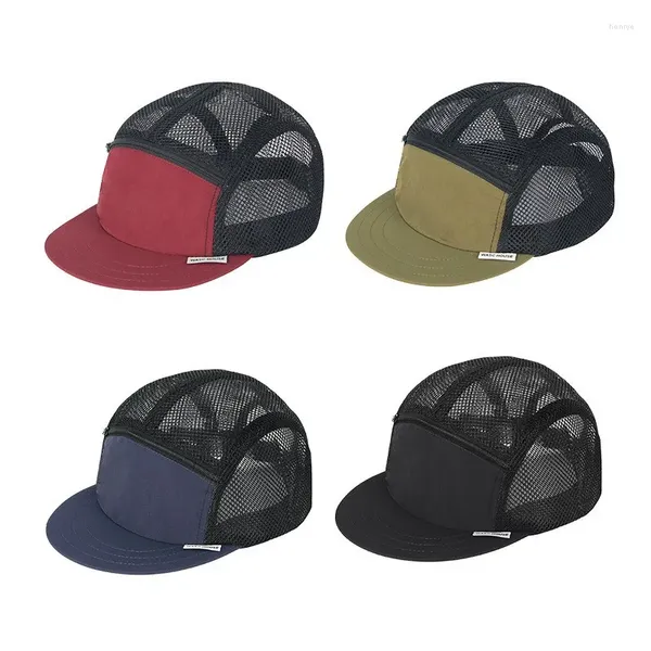 Cappellini da baseball Cappellino estivo giapponese a tesa corta Cappello da baseball impermeabile per equitazione alpinismo da uomo all'aperto Rete traspirante regolabile