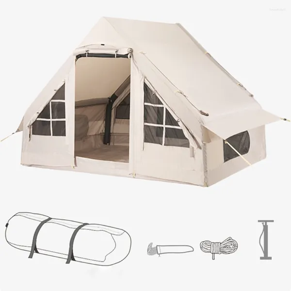 Tendas e abrigos 3-8 pessoas Family Park Beach Portátil À Prova D 'Água Tenda Inflável Durável Oxford Outdoor Camping Pesca Caminhadas