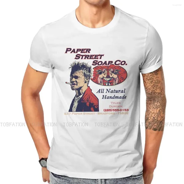 Homens Camisetas Paper Street Soap Company Clássico Camiseta Especial Fight Club O Narrador Filme Casual Tamanho Camisa Est Stuff para Homens Mulheres