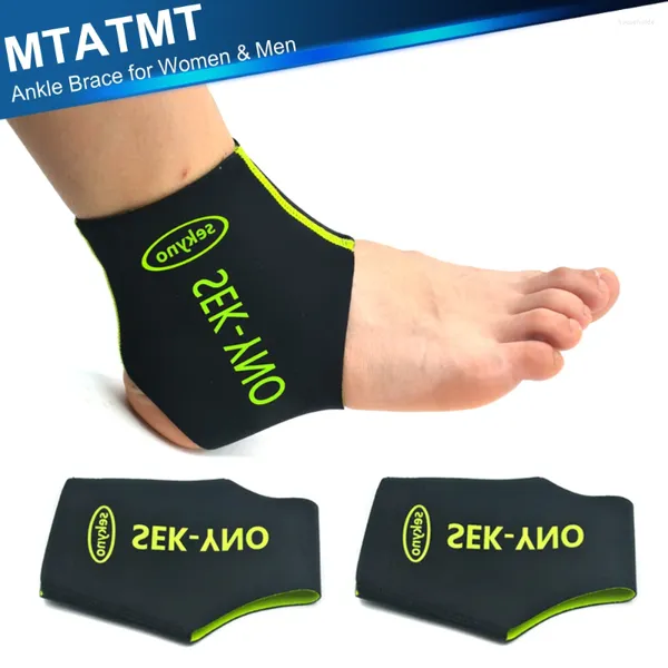 Suporte de tornozelo espaçador, cinta de manga de tecido para redução de inchaço, estabilização, alívio de dor, entorses, exercícios esportivos