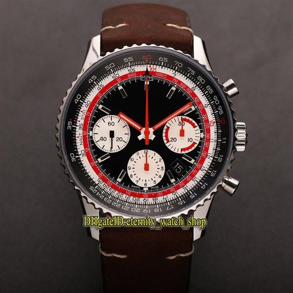 V9F Top B01 AB01211B1B1X2 Swissair Special Edition ETA A7750 Мужские часы с автоматическим хронографом Двустороннее вращение Безель Sport Stopwat289d