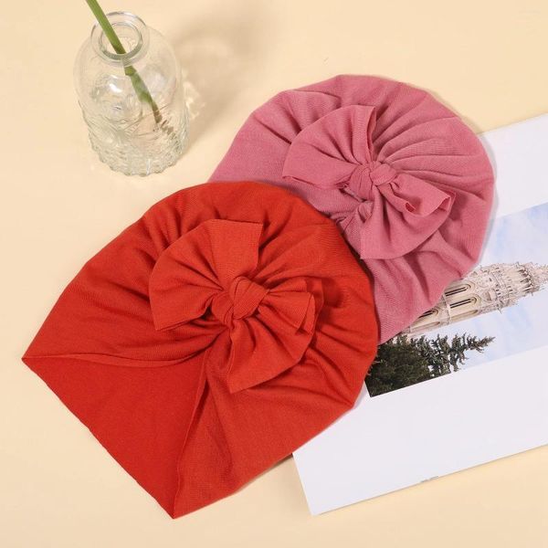 Acessórios de cabelo verão criança chapéus nascido seda de leite turbante crianças elásticas para bebê arco headband meninas headwear boné