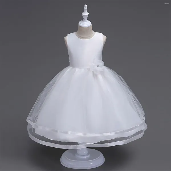 Bühnenkleidung Mode Prinzessin Party Kleider Kinder Baby Mädchen Kleid Kinder Blumenmädchen Elegante Kleidung Geburtstag Hochzeit