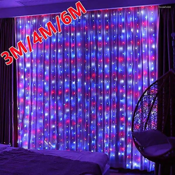 Saiten Led Lichterkette Kupferdraht String 3/4/6 Mt Urlaub Außenlampe Jahr Vorhang Girlande für Weihnachten Hochzeit Party Dekoration