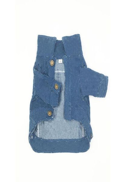 Giacca per animali in denim Abbigliamento Sport all'aria aperta Cani Cappotto Felpe Abbigliamento per cani Teddy Schnauzer Bulldog Abbigliamento per cuccioli9081166